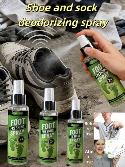 1 Bottle, 100ml/3.38 Fl Oz Lavender Foot Refreshing Mist - Infused With Hyaluronic Acid And Peppermint Extract, Moisturizing Deodorizing, Suitable For Travel And All Skin Types, Foot Care, Soothing Fragrance, Moisturizing Spray (Random Shipment Of New And Old Packaging), Shoe, Spring Summer Picks, Brides Maid Gifts, Room, Bedroom Decor, Bedroom Decor, Beach, Travel, For Men, For Women, Vacation