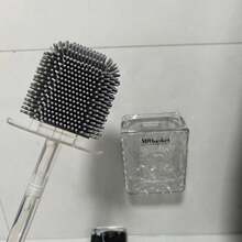 فرشاة تنظيف المرحاض من السيليكون بنمط الجليد - قطعة واحدة، فرشاة تنظيف المرحاض 360 درجة بدون زوايا ميتة، فرشاة تنظيف عميقة للحمام - فرشاة المرحاض - مشاهدة 8