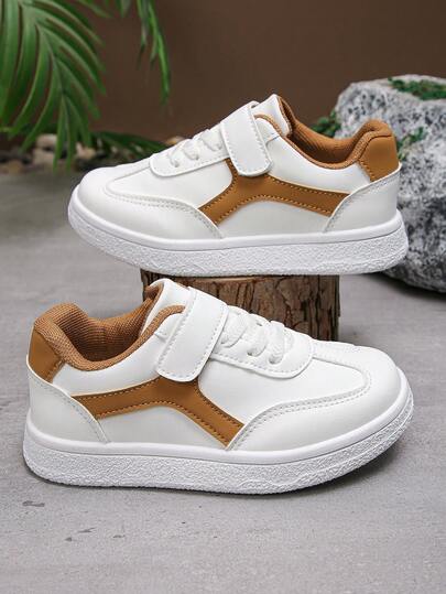 1 Pair Summer Unisex Kids Flat Shoes, Fashionable Minimalist Casual Solid Color, Soft Bottom Comfortable Everyday Wear, Non-Slip Athletic Sneakers