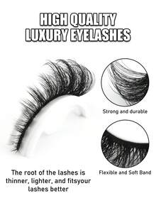 20 Pairs 3D Thick False Eyelashes | Natural & Dramatic Mixed Styles | Reusable, Lightweight & Beginner-Friendly | Suitable For Daily, Party, Date & All Occasions | High-Value Eyelash Makeup Set - fox eye lashes - View 4