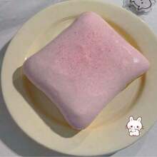 1pc Super Soft Butter Toast Squishy Toy - Perfect Gift For Birthday, Holiday, Christmas, Halloween - Multicolor - View 3