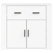 vidaXL Sideboard Weiß 80x33x70 cm Holzwerkstoff - Weiss - Übersicht 3
