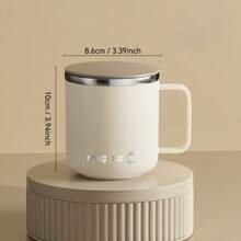 1个304不锈钢咖啡杯，带盖和手柄，双层隔热水瓶，大容量可重复使用保温杯，适用于茶、牛奶、咖啡，经久耐用，适合学生、办公室、户外、露营、野餐等场合。 - 彩色 - 查看 23