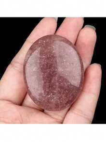 38x48mm Natural Crystal Oval Massage Stone, SPA Hot Compress Stone For Essential Oil Therapy - Oval Polished Stone - View 16