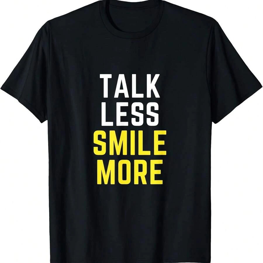Camiseta "Habla menos, enferma más" - Negro - Ver 1