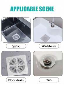 10/20/30 Pcs Shower Drain Hair Catcher Covers: Mesh Filter Stickers, Hair Catcher, Anti-Clogging Drain Mesh Stickers - 多色 - 查看 5