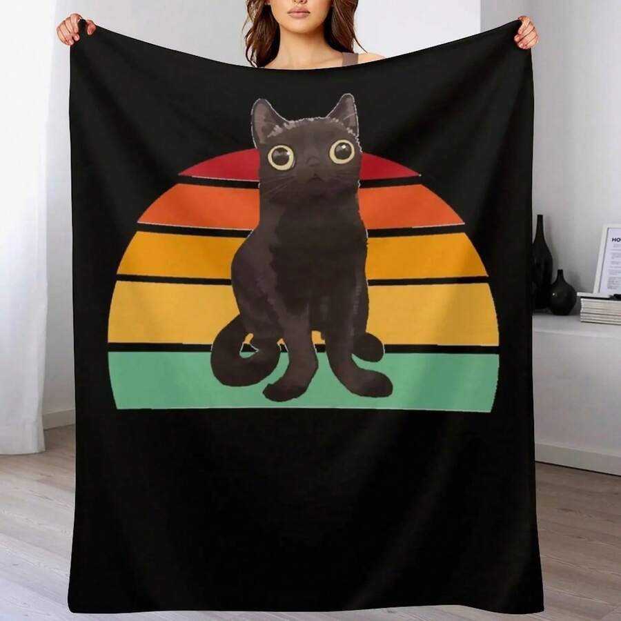 BigFootJinx Stance Throw Blanket Shaggy Heavy Extra Large Throw Blankets Ands Blankets - màu đen - Xem 1