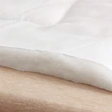 1pc Japanese Tatami Mattress Pad, High Gram Weight Feather Down Alternative Filling Thick Mattress Topper, Quilted Contoured Grid Pattern, Fully Encased Fluffy High-Density Mattress Pad, Can Be Used As Yoga Mat, Without Pillow Insert - White - View 6