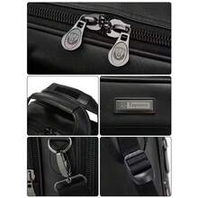 LEATHER EXECUTIVE BRIEFCASE FOR LAPTOP - 咖啡 - 查看 2