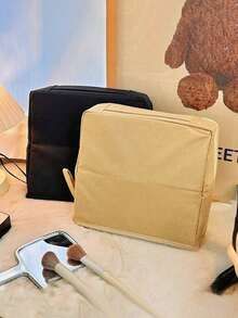 Túi đựng mỹ phẩm dạng đứng dung tích lớn - Túi đựng mỹ phẩm du lịch nhiều ngăn, có túi vải và lưới, túi đựng dụng cụ trang điểm và chăm sóc da di động để bàn (Màu be/đen), túi đựng mỹ phẩm dùng một lần/túi khóa kéo chắc chắn, túi đựng mỹ phẩm, màu vani, túi đựng mỹ phẩm, túi sắp xếp, túi đựng mỹ phẩm, túi đựng đồ vệ sinh cá nhân, túi sắp xếp để bàn, túi đựng mỹ phẩm Shuxin, túi đựng mỹ phẩm dạng đứng miệng rộng dung tích lớn, túi sắp xếp để bàn văn phòng/hộp đựng bút chì, túi đựng mỹ phẩm, túi đựng đồ trang điểm, túi đựng mỹ phẩm, túi đựng đồ vệ sinh cá nhân, túi du lịch, đồ dùng cần thiết cho kỳ nghỉ, quà tặng cho phụ nữ - Nhiều màu - Xem 9