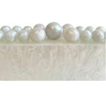 Acrylic Clutch Party Bag For Bridesmaids, Weddings, Events, Luxury - New Release - trắng - Xem 3