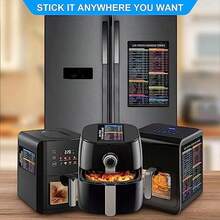 Air Fryer Cheat Sheet Magnetic Air Fryer Cooking Times Chart Magnet Cheat Sheet Set Air Fryer Accessories Cook Book Recipe Card Meat Temp Guide For Airfryer Oven Cooking Pot Kitchen Appliances 2 Pack - For Air Fryer - View 6