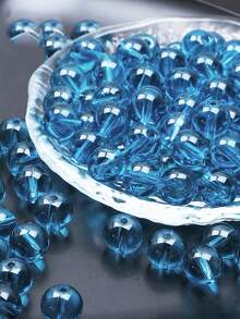 50pcs 8mm Transparent Glass Beads, Crystal Clear Glass Beads, Suitable For Jewelry Making DIY Bracelets, Necklaces, Clothing Weaving - 8mm-50pcs - View 23