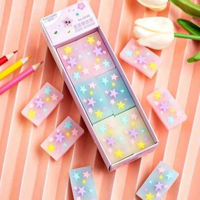 ممحاة تتبع النجوم، تزيل التظليل، تقلل الغبار، لتنظيف أقلام الرصاص، لوازم المدرسة، المكتب، الفصل الدراسي والاستخدام المنزلي، بضائع الشتاء، ، عيد الميلاد، اليوم الوطني السعودي، عيد الميلاد، المهرجان، رأس السنة الجديدة، عيد الحب، هدايا للأصدقاء والصديقات والبالغين