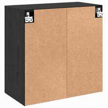 vidaXL Wandschrank Schwarz Eichen-Optik 60 X 31 X 60 Cm Holzwerkstoff - nero - Visualizzare 8
