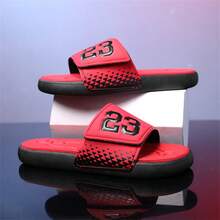 35-48 Plus Size Men's Slippers, Large Size, EVA Lightweight & Soft, Anti-Slip, Wear-Resistant Thick Sole, Open Toe Sandals, Daily Wear & Outdoor Beach - A-red - View 4