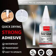 Keo siêu dính LOOLIFL 502 (1-5 cái), 20g keo cyanoacrylate khô nhanh, độ bám dính cao, thích hợp cho gỗ, nhựa, kim loại, cao su, gốm sứ và đồ thủ công mỹ nghệ. - AL502 - Xem 5
