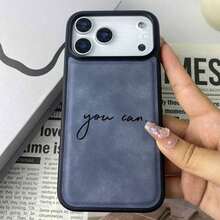 お手書ききの「あなたはできる」という励ますましのメッセージがインったシンプルな電話ケース。 TPU+PUのフルカバー、落下防止、しなやかで繊細ななタッチ、傷がつきにくく、耐摩耗性があります。 ミニマリストスタイル、軽量で落下防止。  17、16、15、14、13、12、17 Pro、17 Pro Max、17 Airシリーズに適しています。 お友達、大きなカットな人、または自分自身を分けるへの完璧なクリスマスプレゼントです。 - ブルー - チェックする 2