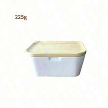 Butter Dish Lid Plastic Keeper Covered Butter Container Heat Resistant Kitchen Butter Storage Dish For Countertop Refrigerator - White - View 6