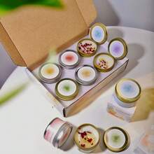 香氛蜡烛，大豆蜡烛，芳香疗法蜡烛，家用蜡烛，12小时燃烧，舒缓压力，薰衣草/英国梨和小苍兰/玫瑰/葡萄柚/甜橙/椰奶/青柠 - 多樣化香型 - 查看 3