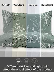 1pc/2pcs/4pcs Polyester Floral Pattern Pillowcase (Pillow Insert Not Included), Soft & Comfortable, Suitable For All Seasons - Multicolor - View 8