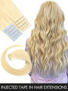 10pcs Seamless Invisible Clip-In Hair Extensions - Natural Straight Human Hair, Light Blonde Woven Extensions, Suitable For Caucasian Women And Men (12 Inch, 14 Inch, 16 Inch, 18 Inch, 20 Inch, 22 Inch), Seamless Blend, No Damage - Multicolor - View 45