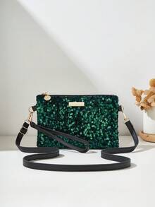 Glitter Shoulder Crossbody Bag, Women Small Handbag, Wristlet Purse - Multicolor - View 10