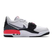 Zapatillas de baloncesto Air Jordan Legacy 312 Low para hombres, ligeras y cómodas para deportes casuales al aire libre, CD7069-113 - Blanco/Gris frío/Rojo infrarrojo 23/Negro/Gris salvaje - Ver 2