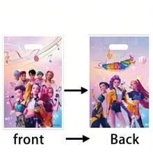 10pcs K-Pop Party Gift Bags - Cute And Durable Birthday Party Event Celebration Gift Bags, Ultimate K-Pop Themed Gift Bags For K-Pop Fans - Multicolor - View 3