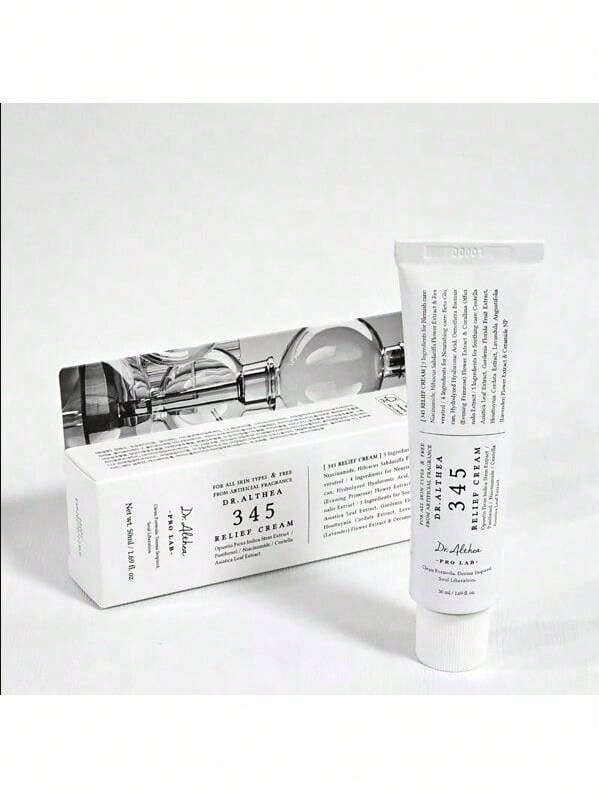 345 Relief Cream 50ml - Regenerating And Soothing Gel-Cream With Niacinamide, Panthenol And Cactus Korean Skin Care Facial Cream Delivery 24/48h NEW - Hyaluronic Acid - 查看 1