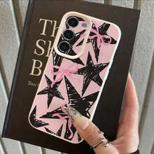 1个TPU材质可爱粉黑星蝴蝶结设计时尚手机壳，兼容三星A05s、A12、A13、A14、A14 4G、A15、A21s、A23、A25、A32、A32 5G、A34、A35、A50s、A51、A52、A53、A54、A55、A71、A72、A73、S10、S20 FE、S20 Ultra、S21 Ultra、S22、S22 Plus、S23、S24、红米10C、12C、Note 10、11、12、13、Pro Plus、Note 8、9 Pro，全方位保护软壳手机套 - 白色 - 查看 3