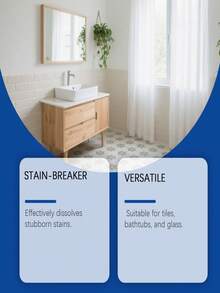 jakehoe 多用途清洁喷雾，适用于浴室、客厅、墙壁、玻璃，可去除污渍和污垢，并能抛光清洁。也适用于瓷砖、浴缸和玻璃。 - 液體 - 查看 5