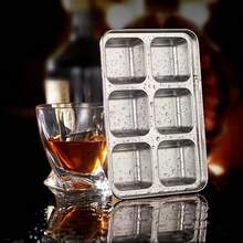1pc Thick Stainless Steel Ice Cube Tray, Square Ice Mold With Lid, Easy Release Fast Freezing - Multicolor - View 4