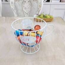 1pc Black Nordic Style Coffee Capsule Storage Rack, Luxury Home Snacks & Candy Organizer, Cafes & Bars Display - trắng - Xem 7