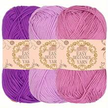 3pcs/Set 150g High-Quality Patterned Acrylic Yarn, 50g Per Piece - Soft & Durable, Suitable For DIY Knitting And Crocheting Projects, Such As Scarves, Hats, Gloves, Blankets, Handicrafts - Floral Yarn - View 5