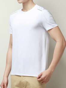 5件/套 男士速干T恤，休闲轻便透气运动短袖上衣，适合夏季锻炼跑步 - 彩色 - 查看 8