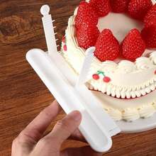 2Pcs Cake Arch Guide Tool, Fondant Cake Arc Ruler, Cakes Decorating Gadgets Flip Cakes Arc Ruler, Decorative Marking Divider Aid For Home Bakeries Pastry Shops(Style A) - Style B - View 3