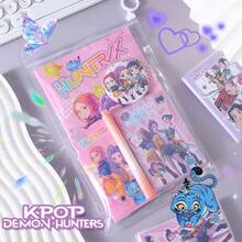 Mattel 新款韩式女巫狩猎队文具套装，实用高价值学习用品，课堂奖励，组织纪念品 - 彩色 - 查看 2