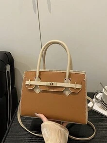 Platinum Chic Handbag, Lightweight Luxury Minimalist Versatile Shoulder Bag, Large Capacity Unique Crossbody Bag - [With Small Pouch] - Multicolor - View 18