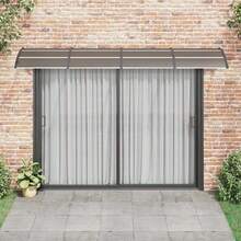 vidaXL Türvordach Schwarz 350 X 100 Cm Polycarbonat - A - Voir 3