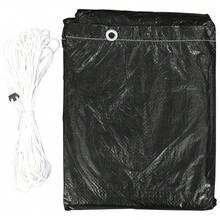vidaXL Gartenmöbel-Abdeckungen 2 Stück, 6 Ösen, 160x80x75 Cm - Black - View 4