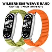 1pc Nylon Watch Band Compatible With Xiaomi Smart Watch Bands 10 9 8, Adjustable Breathable Nylon Hook And Loop Replacement Strap, Suitable For Xiaomi Watch Band 10, Also Fits Watch Band 9/8, Great Gift For Students, Ideal For School Use - Multicolor - View 1