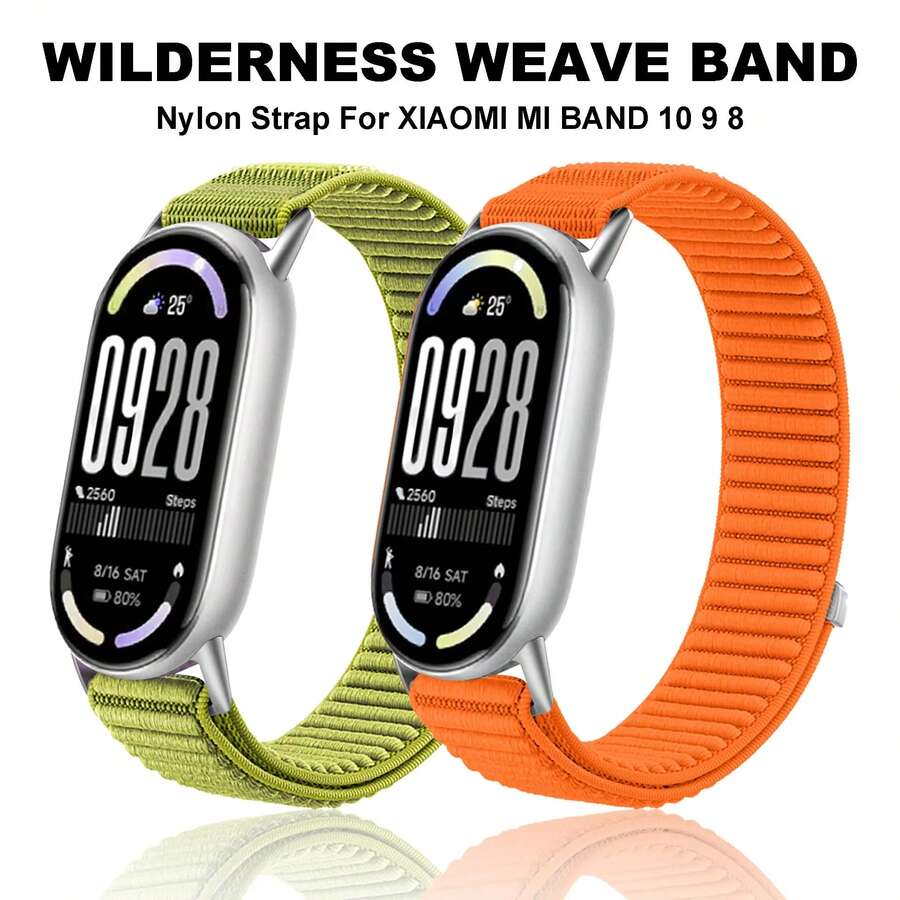 1pc Nylon Watch Band Compatible With Xiaomi Smart Watch Bands 10 9 8, Adjustable Breathable Nylon Hook And Loop Replacement Strap, Suitable For Xiaomi Watch Band 10, Also Fits Watch Band 9/8, Great Gift For Students, Ideal For School Use - Multicolor - View 1