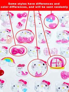 Pegatinas de cristal 3D con diseños japoneses lindos, estilo dulce y soñador de chica, y estética minimalista, que presentan diversos patrones artísticos y prácticos. - Multicolor - Ver 4