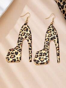 设计师款高跟鞋耳环套装，奢华长款耳环，吸睛派对及日常佩戴耳环，送给女友的惊喜礼物，附赠礼盒 - 耳飾 - 查看 8