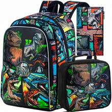 3pcs/Set Toddler Boys' Car Backpack, Waterproof Children's Backpack Set With Lunch Box, Cute Backpack Suitable For Preschool Kids - Backpack - View 9