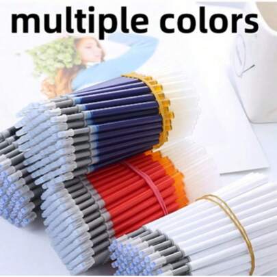 Refill Ballpoint Pen Refills, Push-In Style Refills, Signature Style Refills, Needle-Tip Bullet Style, ST Tip, Smooth Tip, Durable And Long-Lasting, Suitable For Art Creation, Writing, Back To School Supplies, Office, Classroom, Home Use, Winter Goods, Thanksgiving, Christmas, Saudi National Day, Birthday, Holiday, New Year, Valentine's Day, Gifts For Boyfriends, Girlfriends, Adults