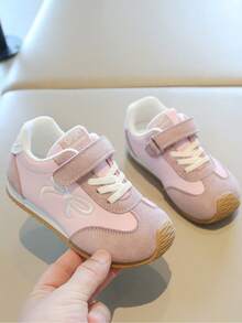 Giày thể thao trẻ em mới mùa Xuân/Thu 2026, giày tập luyện cho bé gái, giày thể thao thường ngày cho bé trai, giày chạy bộ đế mềm cho trẻ nhỏ. - Hồng - Xem 2