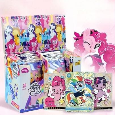6pcs/Pack My Little Pony Sticker Cards - Reusable Self-Adhesive Collectible Cards, Vivid Character Patterns, Plastic & Paper Material, Satin Finish, Suitable For Card Collectors, Interesting Design, High-Quality Card Material