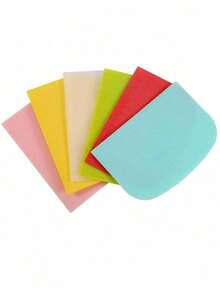 1pc/5pcs Pastry Scraper With Scale, Pastry Shredder, Plastic Pastry Cutter, Multifunctional PP Bread Separator, Plastic Scraper, For Kneading Dough, Cutting Dough, Scraping Flour, Large Baking Tools, Kitchen Gadgets - 彩色 - 查看 7